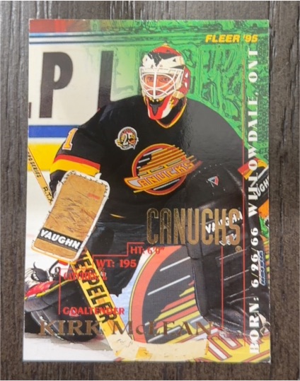 1994-95 Fleer #227 Kirk McLean — front