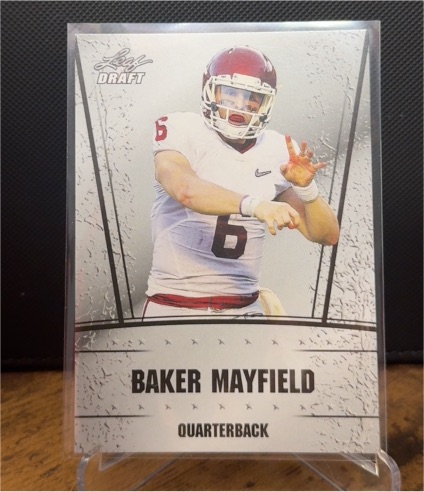 2018 Leaf Draft Silver #DS-01 Baker Mayfield — front