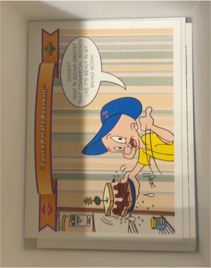 1991 Upper Deck Comic Ball 2 #42 Couch Potato Baseball — front