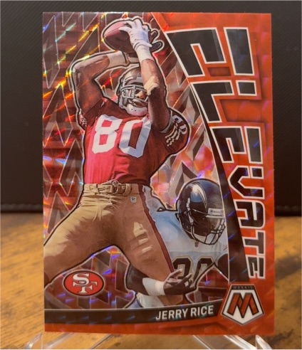2023 Panini Mosaic #E-JR Jerry Rice Elevate — front