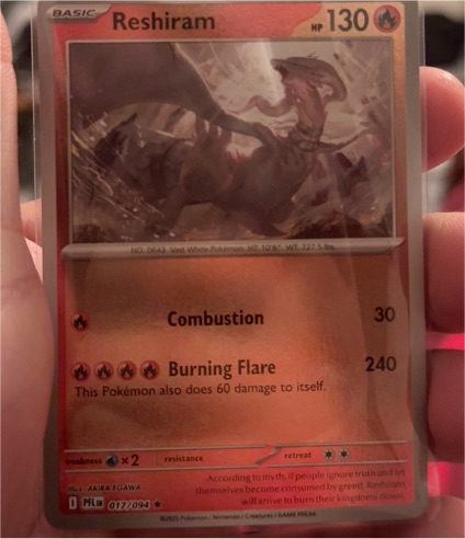 2023 Pokémon ME02: Phantasmal Flames #017 Reshiram — front
