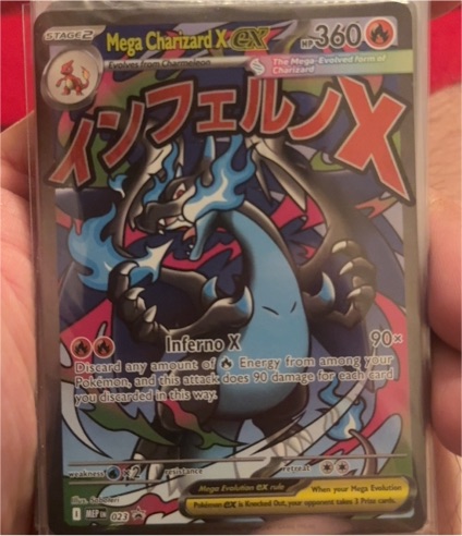 2025 Pokémon Mega Charizard X EX #023 — front
