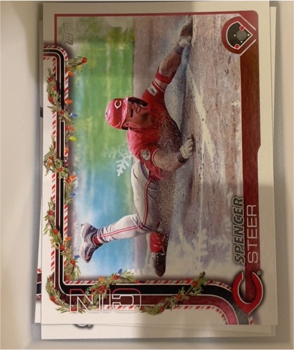 2025 Topps Holiday #H192 Spencer Steer — front