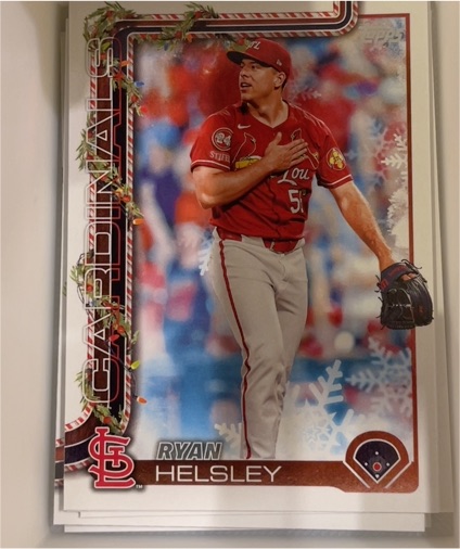 2025 Topps Holiday #H178 Ryan Helsley — front