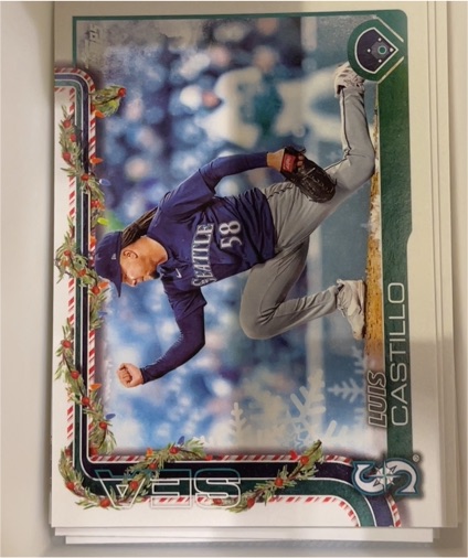 2025 Topps Holiday #H152 Luis Castillo — front