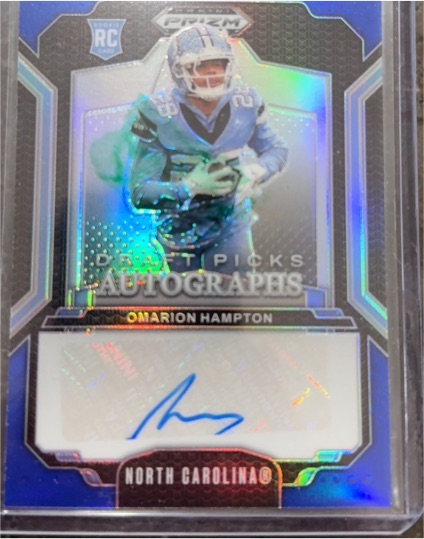 2025 Panini Prizm Draft Picks Autographs # Omarion Hampton — front