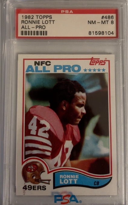 1982 Topps #486 Ronnie Lott All-Pro — front