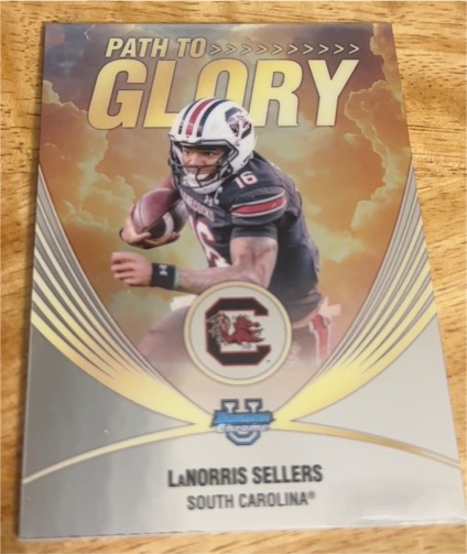 2025 Bowman University Chrome #PG-5 LaNorris Sellers — front