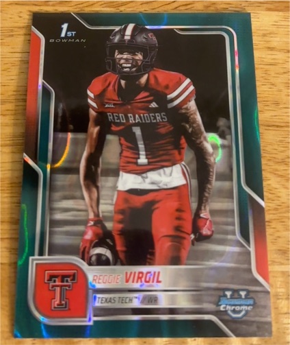 2025 Bowman University Chrome #164 Reggie Virgil — front