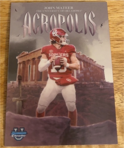 2025 Bowman University Chrome #A-4 John Mateer — front
