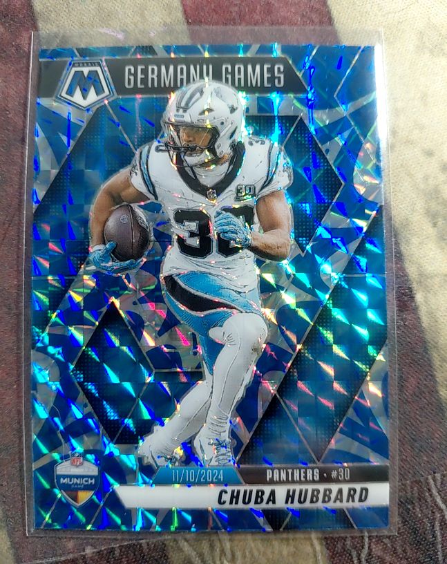 2025 Panini Mosaic #260 Chuba Hubbard Germany Games — front