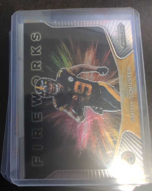 2020 Panini Prizm #16 JuJu Smith-Schuster Fireworks Insert — front