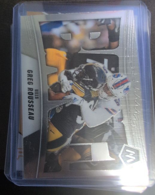 2025 Panini Mosaic Football #14 Greg Rousseau Bang! — front