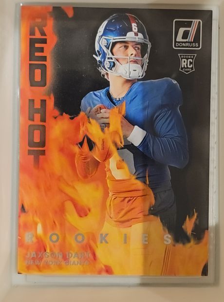 2025 Donruss #RHR-JXD Jaxson Dart Red Hot Rookies — front