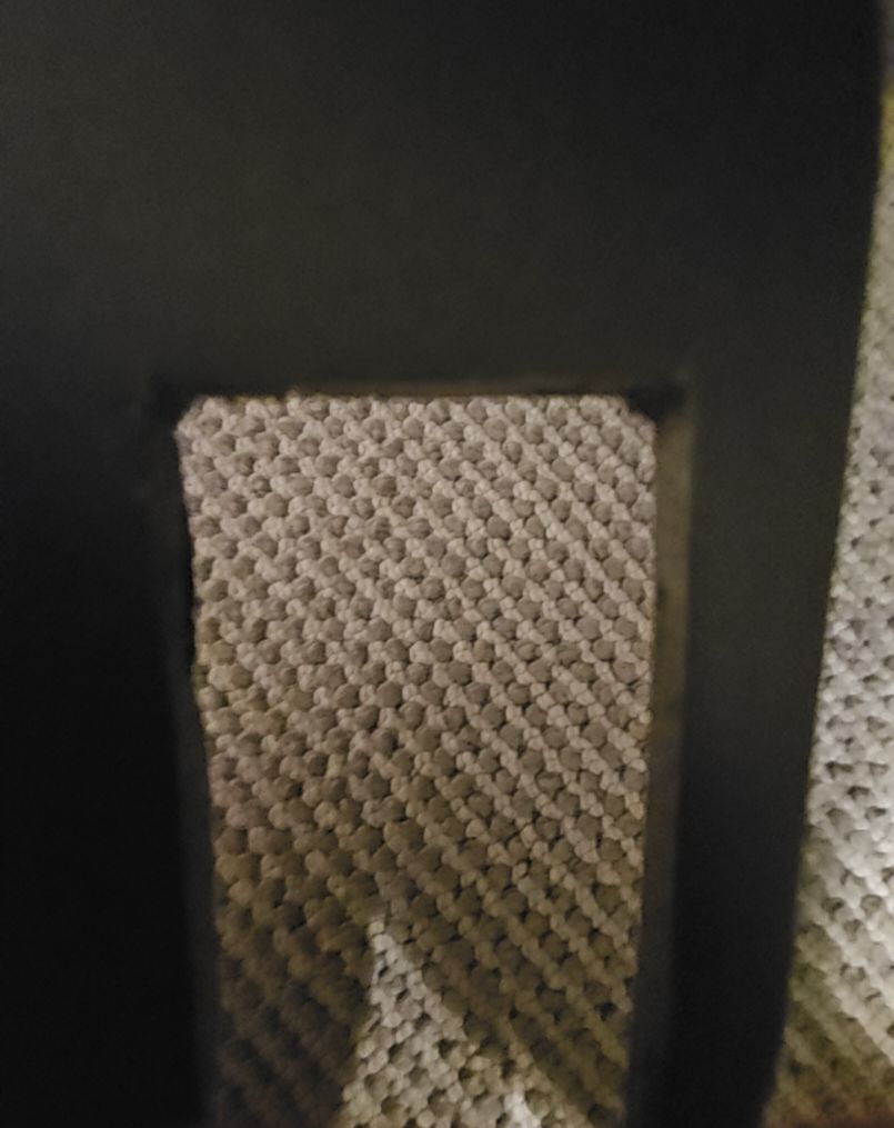 Black Rectangular Object with Cutout — front