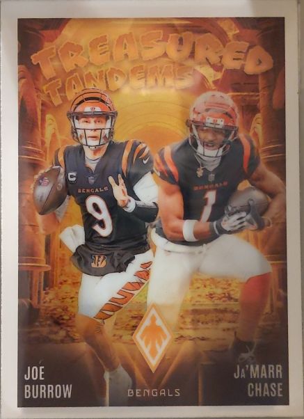 2024 Panini Phoenix #TT-CIN Joe Burrow & Ja'Marr Chase Treasured Tandems — front