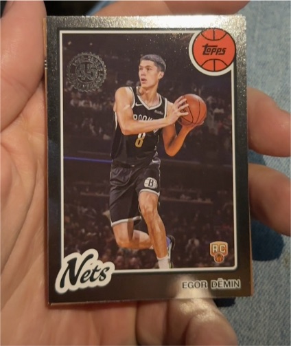 2025-26 Topps Basketball #80BK-55 Egor Demin — front