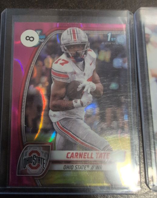 2024 Bowman University Chrome #39 Carnell Tate — front