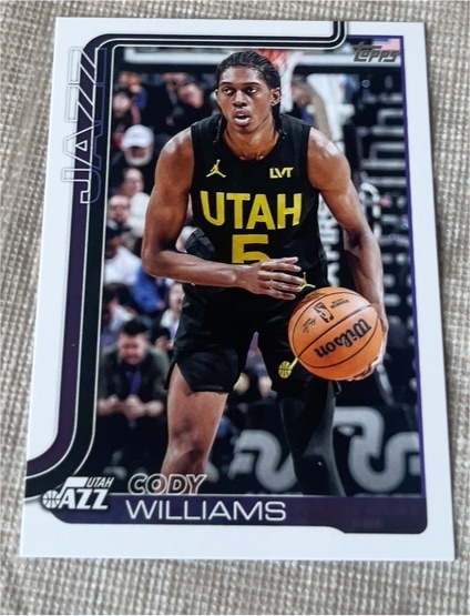 2025-26 Topps #130 Cody Williams — front
