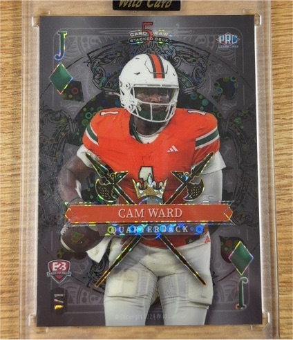 2024 Wild Card 5 Card Draw #Cam Ward — front