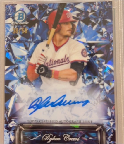 2024 Bowman Chrome Sapphire Edition #38 Dylan Crews — front
