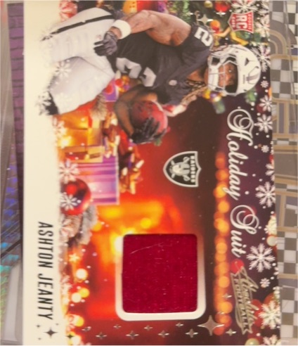 2025 Panini Absolute Football Holiday Suit #HS-AJY Ashton Jeanty — front