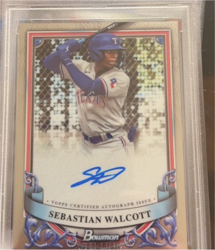 2024 Bowman Sterling #PA-SW Sebastian Walcott — front
