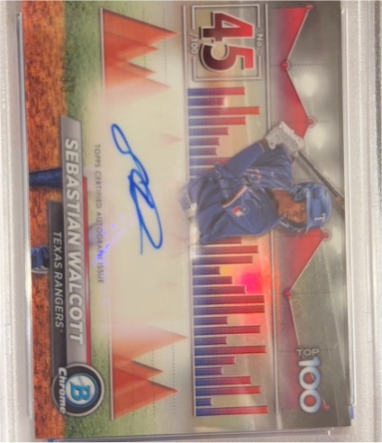2024 Bowman Chrome #BTP-45 Sebastian Walcott — front