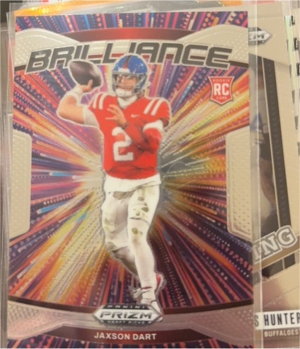 2025 Panini Prizm Draft Picks #11 Jaxson Dart Brilliance Rookie Card — front
