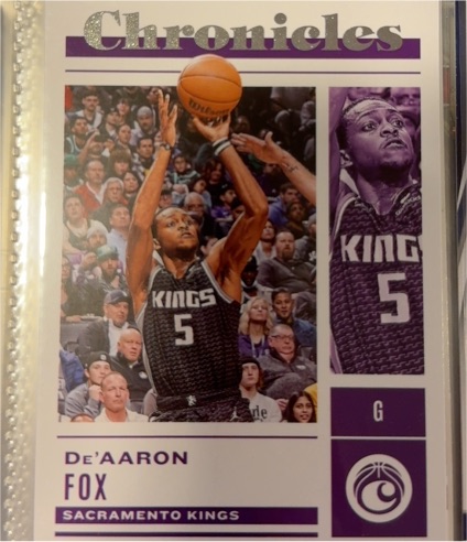 2022-23 Panini Chronicles #1 De'Aaron Fox — front