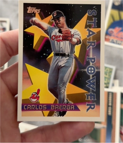 1996 Topps #226 Carlos Baerga Star Power Cleveland Indians — front