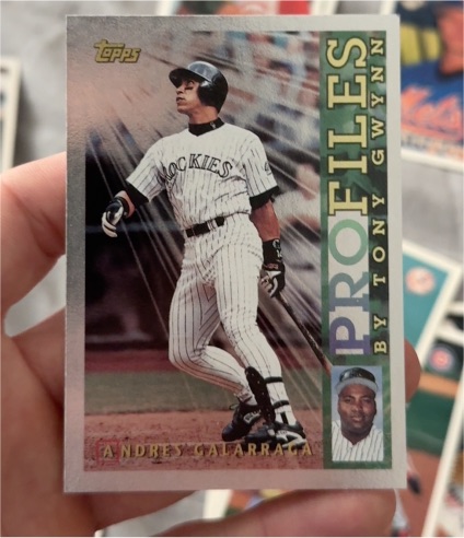 1996 Topps Profiles #NL-12 Andres Galarraga — front