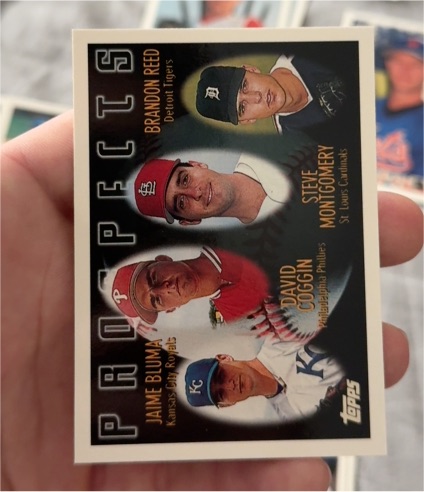 1996 Topps #431 Jaime Bluma / Dave Coggin / Steve Montgomery / Brandon Reed — front