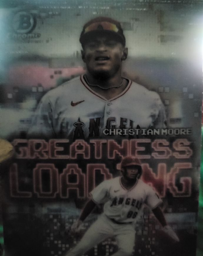 2025 Bowman #GL-19 Christian Moore Greatness Loading — front