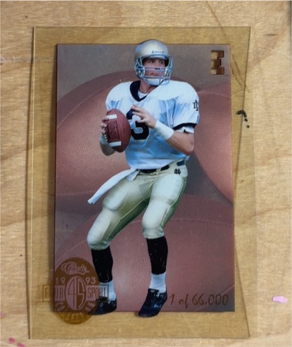 1993 Classic Four Sport #E Rick Mirer Acetate — front