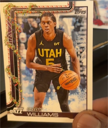 2025-26 Topps Holiday #H102 Cody Williams — front