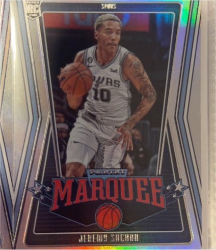 2022-23 Panini Chronicles Marquee #255 Jeremy Sochan — front