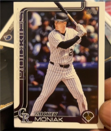 2025 Topps Update #US246 Mickey Moniak — front