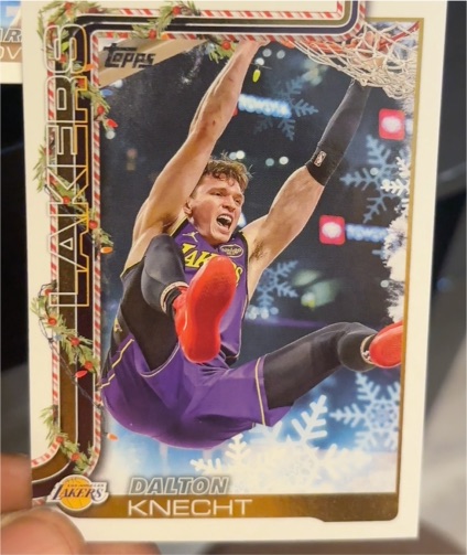 2025-26 Topps Holiday #H122 Dalton Knecht — front