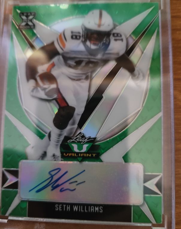 2021 Leaf Valiant #BA-SW2 Seth Williams — front