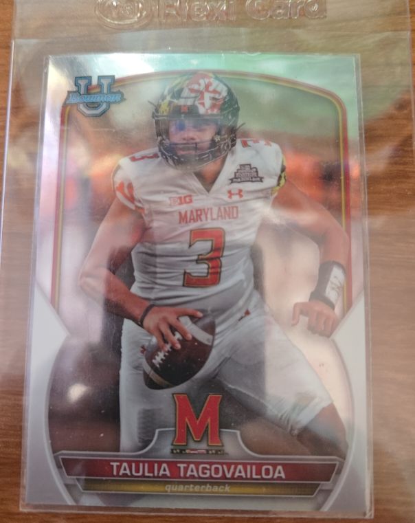 2022 Bowman Chrome University #3 Taulia Tagovailoa — front