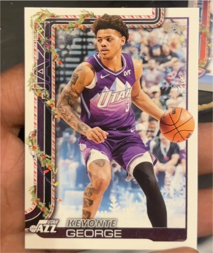 2025-26 Topps Holiday #H103 Keyonte George — front