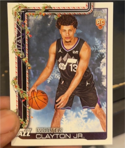 2025-26 Topps Holiday #H178 Walter Clayton Jr. — front