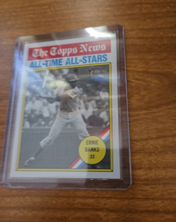 2025 Topps Heritage #343 Ernie Banks All-Time All-Stars — front