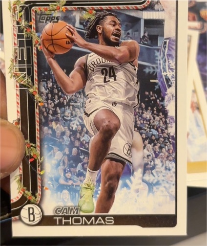 2025-26 Topps Holiday #H10 Cam Thomas — front