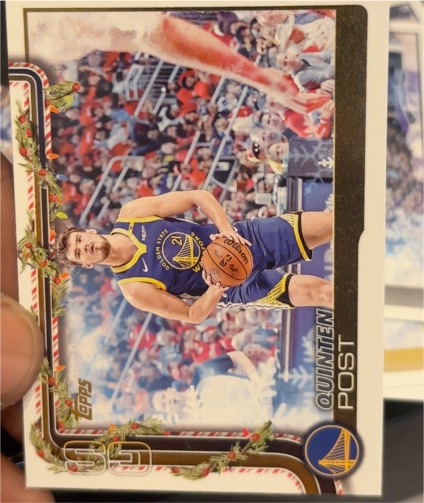 2025-26 Topps Holiday #H110 Quinten Post — front