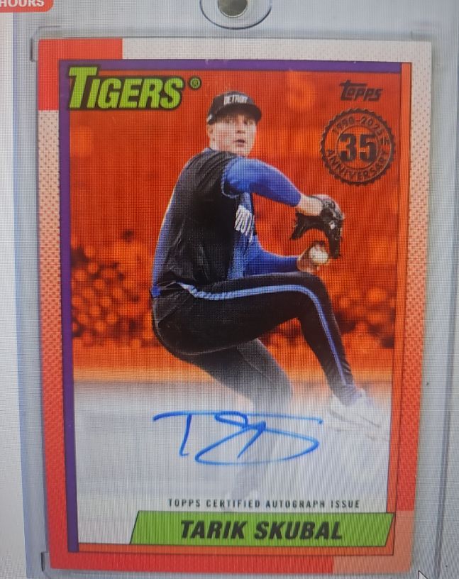 2025 Topps 35th Anniversary Auto Tarik Skubal — front