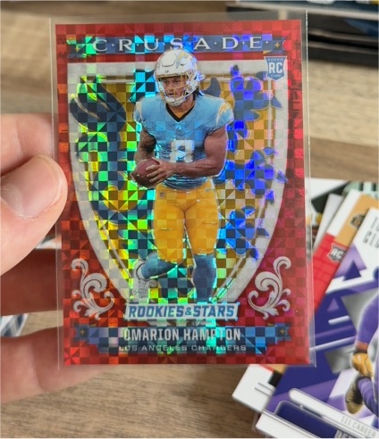 2025 Panini Rookies & Stars Crusade #17 Omarion Hampton — front