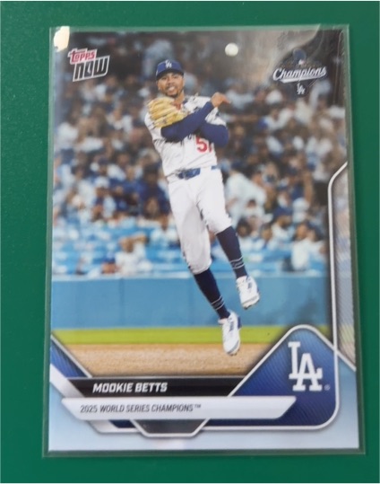 2025 Topps Now World Series Champions #WS-2 Mookie Betts — front