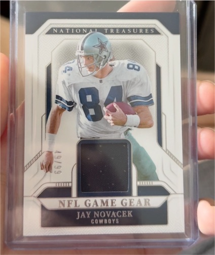 2010 Panini National Treasures NFL Game Gear # Jay Novacek — front